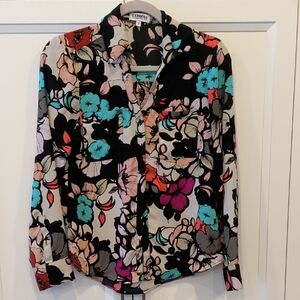 Express Vibrant Floral Blouse - Multicolor